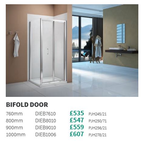 Vivid Boost Bifold Door Shower Enclosure